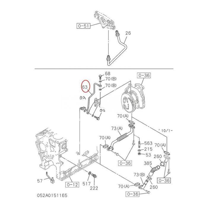 Isuzu Pipe VI8980959780 Compatible for Isuzu Engine 4LE2 Kobelco Excavator 80CS 70SR 75SR SK80CS-2 SK70SR-2