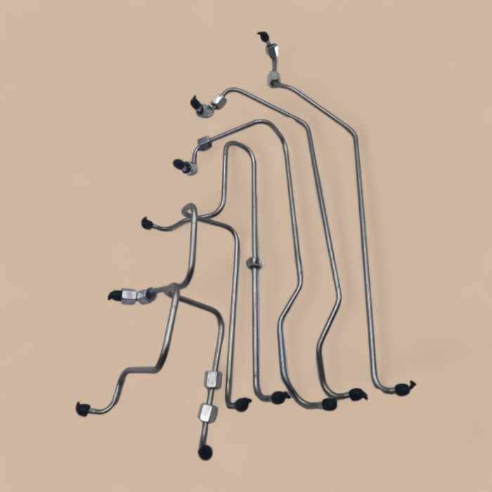 Isuzu Fuel Injection Pipe Kit Compatible for Isuzu 6BG1T 6.5L Engine Hitachi EX200-5 ZX200 ZX210 John Deere 225CL 225CLC 210 270CLC Excavator