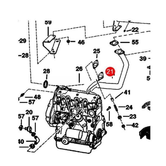 Bobcat Exhaust Pipe 6709536 Compatible for Bobcat Loader 653 751