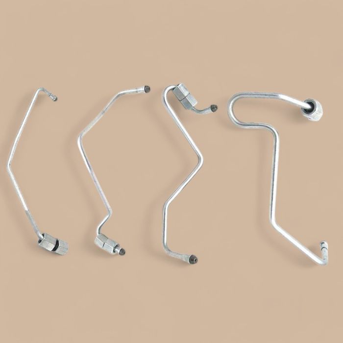 Isuzu Fuel Injector Pipe Set 8970177881 8970177871 8970177891 8970177901 Compatible for Isuzu Engine 4JG1 4JB1 John Deere Excavator 75C 80C