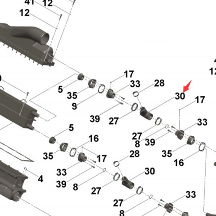 Cummins Water Transfer Connection 3651300 Compatible for Cummins Engine QSK38 QSK45 QSK50 QSK60