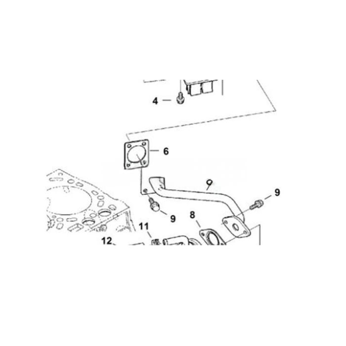 Bobcat Exhaust Tube Pipe 6698553 Compatible for Bobcat Loader A300 S770 T750