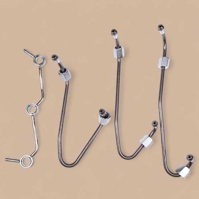 Kubota Fuel Injector Pipe Set Compatible for Kubota Engine D1105 Bobcat Loader 463 553 S70 B100 Excavator E25 E27Z