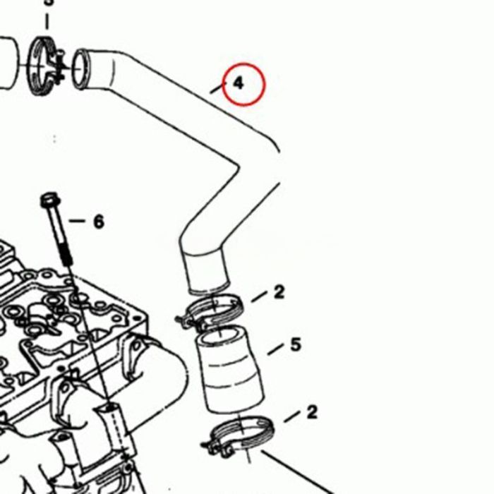 Bobcat Intake Pipe 6698603 Compatible for Bobcat Loader A770 S330 S770 T320 T770