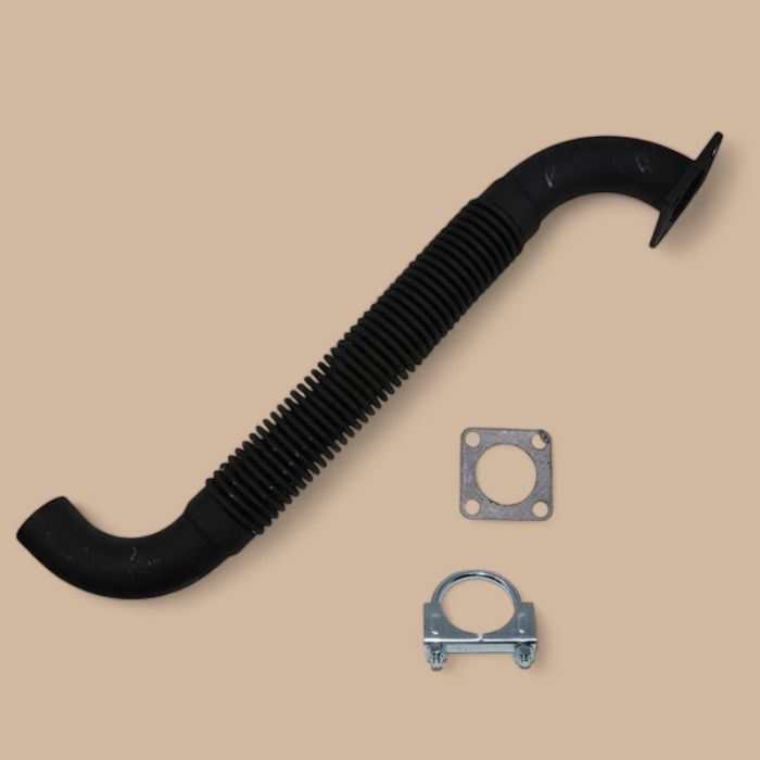 Bobcat Exhaust Pipe & Clamp 6569624 6575580 6677363 Compatible for Bobcat Skid Steer 643 645 743 Wheel Loader 1600