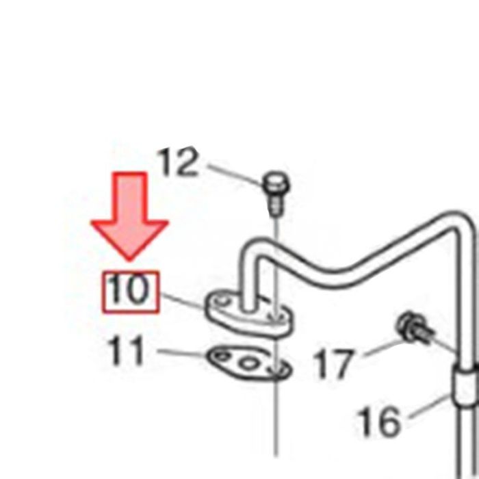 Doosan Oil Delivery Pipe 420214-00374 Compatible for Doosan Engine DP180LBS DP180LAS DP180LBF DP180LAF
