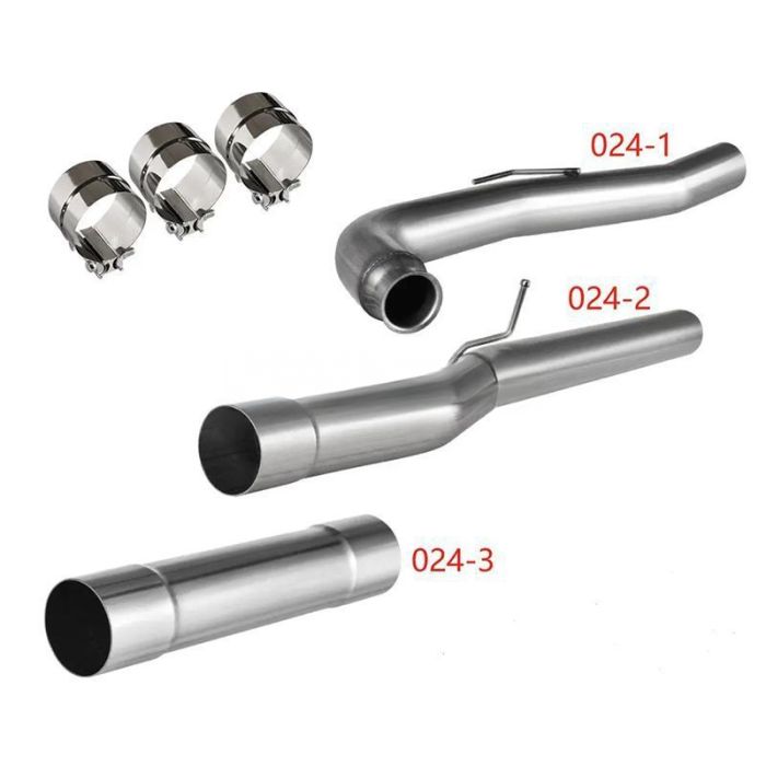 Duramax 4'' Cat and DPF Delete Pipe Compatible for Duramax Engine 6.6L Chevrolet Silverado GMC Sierra 2500HD 3500HD 2011-2015