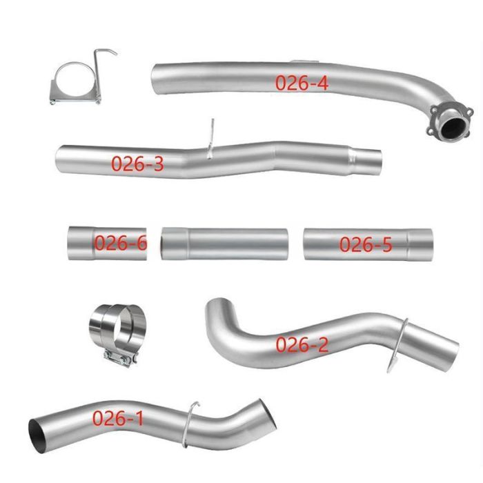 Duramax 5'' 4 Bolt Flanges Race Exhaust Compatible for Duramax Engine 6.6L L5P Chevrolet Silverado GMC Sierra 2500HD 3500HD2017-2023