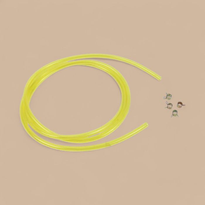 Snowmobile Electric Yellow 1/4" Fuel Line Kit Compatible for Snowmobile Dirt Bike ATV Mower Motorcycle