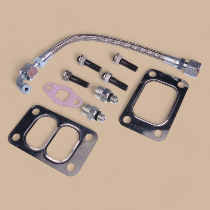 Cummins Oil Feed Line Tube Gasket Kit Compatible for Cummins Engine ISB Dodge Ram 2500 3500 4500 5500 Freightliner MT55 MT45