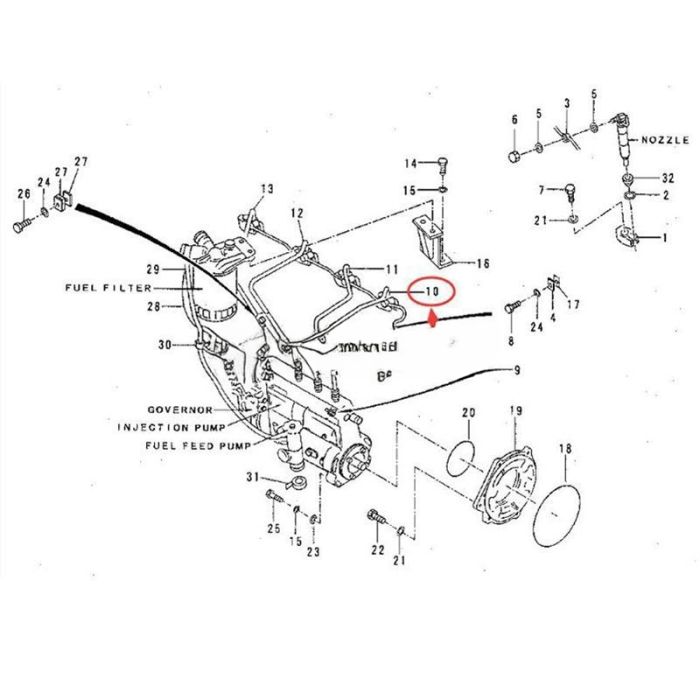 Caterpillar For Caterpillar CAT 311B 311 312 312B 3064 Pipe 5I7873