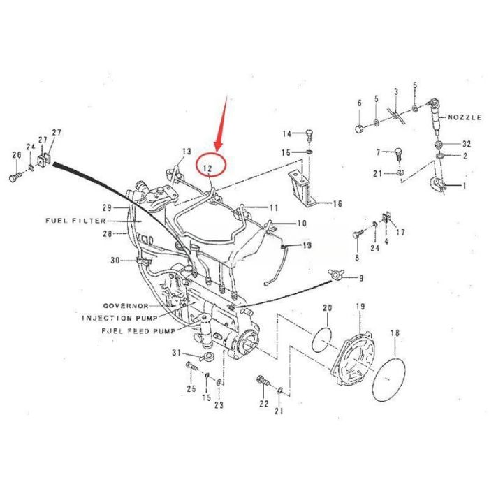 Caterpillar For Caterpillar CAT 311 311B 312 312B Excavator Pipe 5I-7875