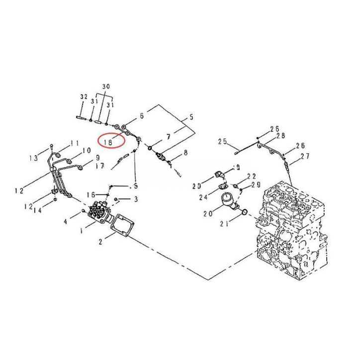 New Holland Leak-Off Pipe 131606920 Compatible for Perkins Shibaura Engine S773 Hitachi Excavator ZX20U ZX20UR New Holland TZ22DA T1010 T1030 TZ25DA CASE DX25E DX18E DX22E Tractor