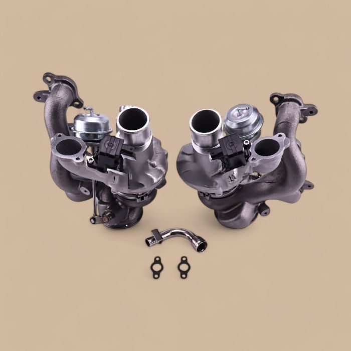 Maserati Turbo RHF5 Turbocharger 302370 302369 Compatible for Maserati M156 M157 321.MA1T14 Engine Ghibli Quattroporte Levante Q4 V6 3.0L