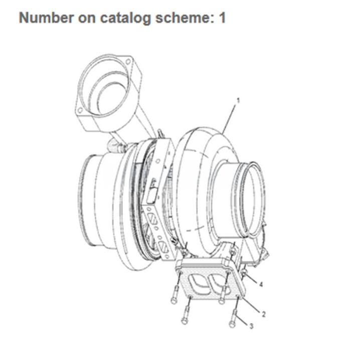 Caterpillar Turbo GTA50 Turbocharger 194-7923 Compatible for Caterpillar CAT Excavator 385B 385B L Engine 3456 3456B 3456E