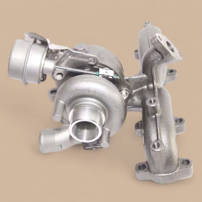 Audi Turbo GT1749V Turbocharger With Exhaust Manifold 03G253014R Compatible for Audi Engine ALH/AHF/AJM/AUY PDUI