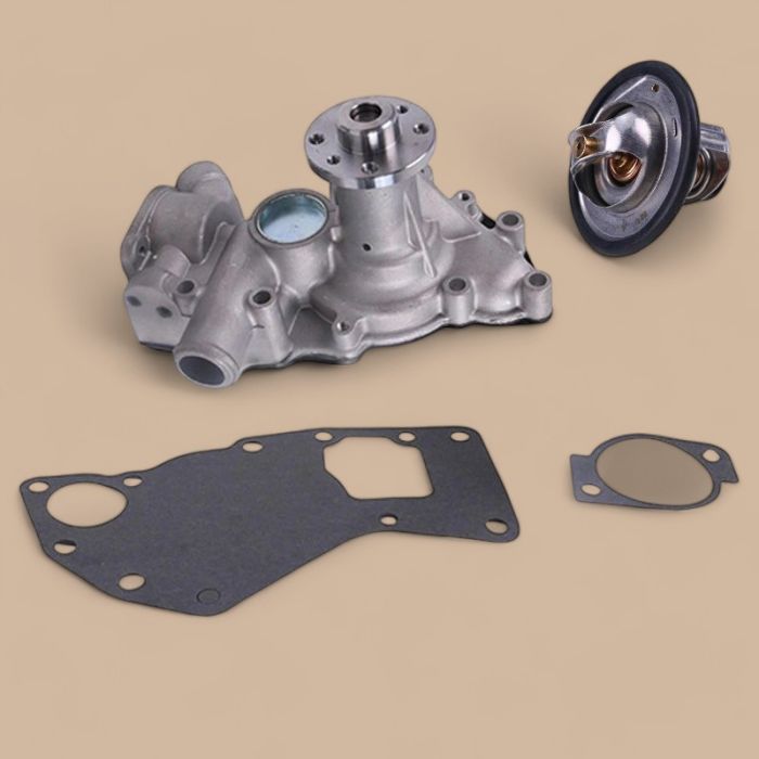 Isuzu Water Pump VI8980489381 With Gasket & Thermostat VI8973617700 Compatible for Isuzu Engine 4LE1 4LE2 Kobelco Excavator 80CS SK80CS-2 70SR SK70SR-2