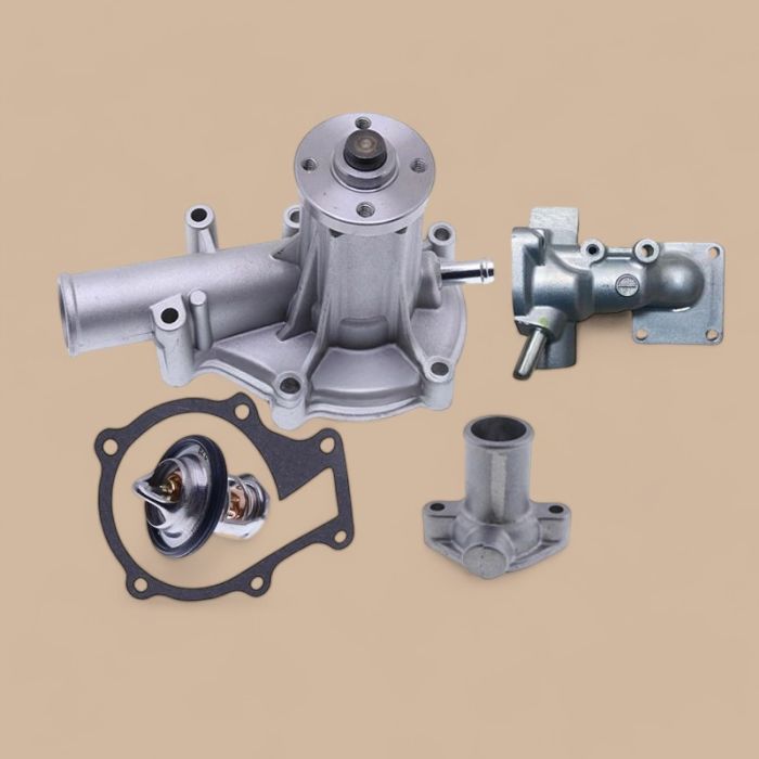 Kubota Water Pump with Thermostat Cover Kit 4165525 556412 5003479 5001297 Compatible for Kubota Engine D1105 D1105-E4B Jacobsen Fairway Mower SLF1880 LF510