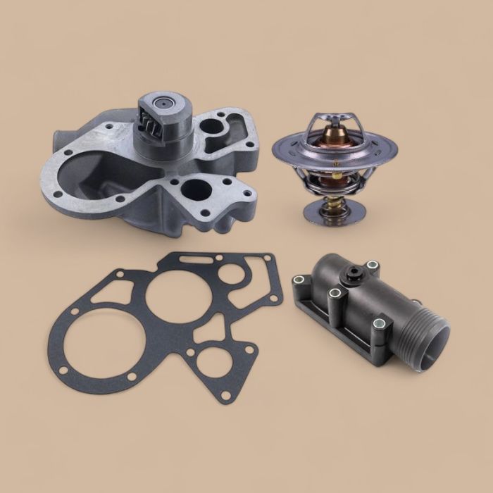 Perkins Water Pump With Thermostat & Housing U5MW0154 2485613 4133L046 Compatible for Perkins Engine 1004-40T 1006-60T 1006-60TW