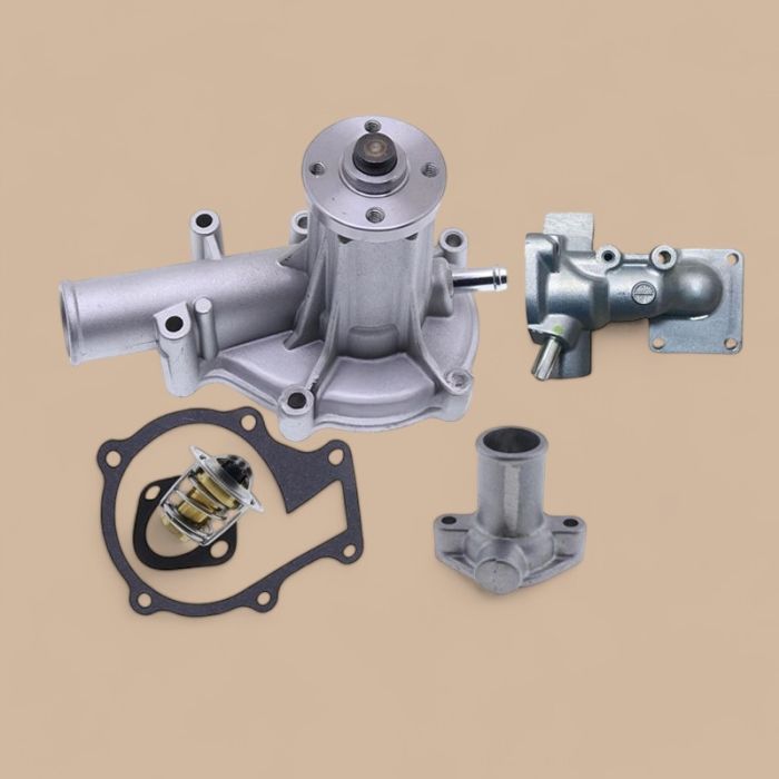 Kubota Water Pump 16251-73034 & Flange 16261-72705 & Thermostat 15531-73011 & Cover 16271-73260 Compatible for Kubota Engine D905 D1005 D1105