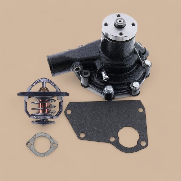 Caterpillar Water Pump 107-2473 & Thermostat 235-4960 With Gasket 235-4959 Compatible for Caterpillar CAT Engine 3046 3044C Tractor D3C D4C D5C Loader 933 939 933C 939C