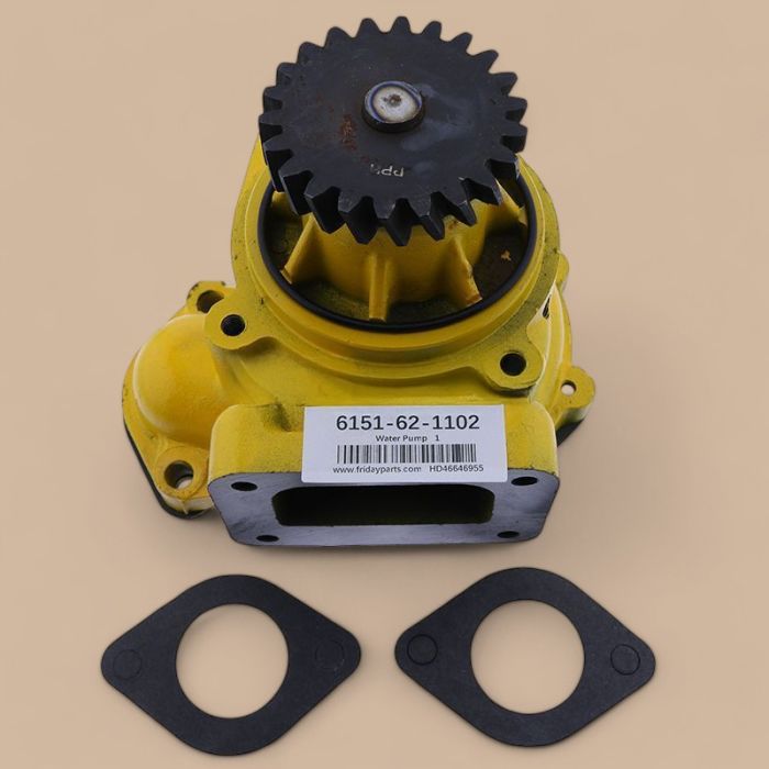 Komatsu Water Pump 6151-62-1102 Compatible for Komatsu Engine 6D125 Bulldozer D53A-17 D60P-12-E D65E-12 D70LE-12 D75S-5 D85A-21