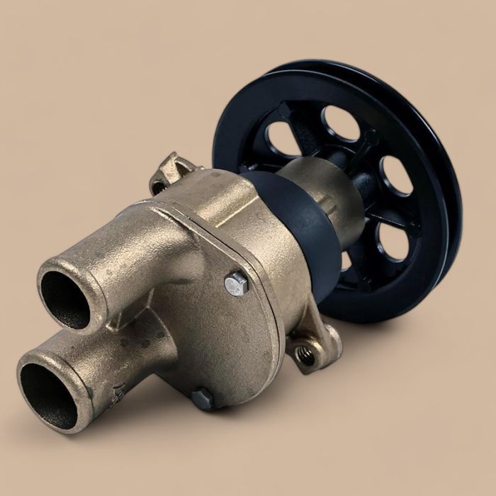 Volvo Sea Water Pump With 4.5" Pulley 3855079 3852399 3851982 Compatible for Volvo Penta Engine 3.0GS 4.3GI 5.7GI 7.4GI 8.2GSI