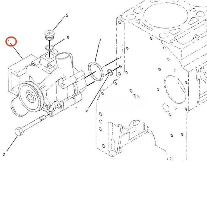Caterpillar Water Pump 100-4952 Compatible for Caterpillar CAT Engine 3116 3126