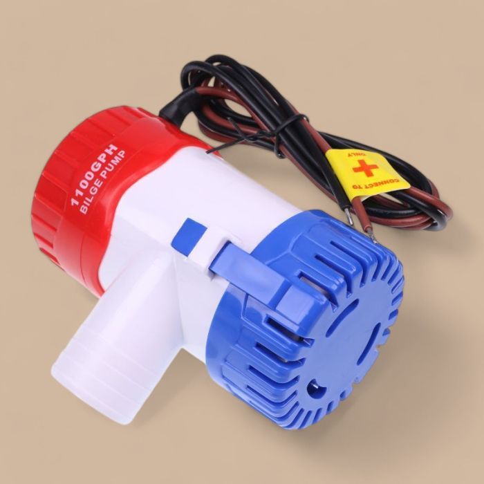 Marine 12V 1100 GPH 27DA 1-1/8" Hose Standard Bilge Pump Compatible for Marine