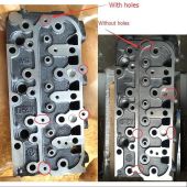 Kubota D1305 Complete Cylinder Head and Full Gasket Kit 7353946 Compatible for Kubota Engine Bobcat Excavator E27 Articulated Loader L23 L28