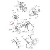 Hitachi Cooling Fan 8944507260 Compatible for Hitachi Excavator EG30 EX27U EX30U EX35U ZX27U ZX30U ZX35U