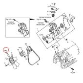 Komatsu Cooling Fan 894450-7260 Compatible for Komatsu Doosan Daewoo Excavator SOLAR 035 030PLUS
