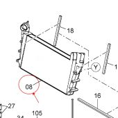 Hitachi Intercooler 263J2-13151 Compatible for Hitachi Loader ZW310 ZW310-A ZW310-HCMF