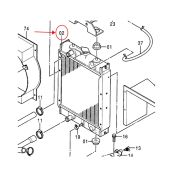 Hitachi Radiator 4440024 Compatible for Hitachi Excavator EX17U EX17UNA EX20UR-3 ZX16 ZX18 ZX20UR ZX25