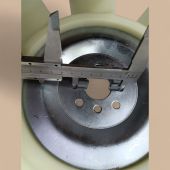 Isuzu For Hitachi EX55UR-3 ZX40U ZX50U ZX55UR Isuzu Engine 4LE1 Fan Cooling 8-97205123-1