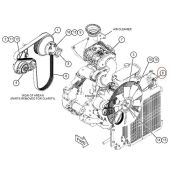 Caterpillar Fan 487-3310 Compatible for Caterpillar CAT Engine C4.4 Backhoe Loader 426F2