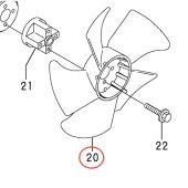Yanmar Cooling Fan 119325-44700 Compatible for Yanmar Engine 2TNV70