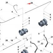Cummins Flexible Hose 3639988 Compatible for Cummins Engine QSK60