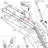 Doosan High Pressure Hose DS2038169 Compatible for Doosan Excavator DX300LC DX300LCA DX300LL DX340LC