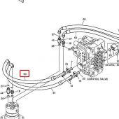 Komatsu High Pressuree Hose DS2026100 Compatible for Komatsu Doosan Daewoo Excavator DX300LC DX300LL DX300LCA
