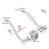 Doosan High Pressure Hose DS2040412 Compatible for Doosan Daewoo Komatsu Excavator DX300LC DX300LL DX300LCA SOLAR 300LC-7A SOLAR 300LC-V
