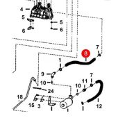 Bobcat Hydrostatic Hose (Sold By The Foot) 6673825 Compatible for Bobcat Excavator 225 231 325