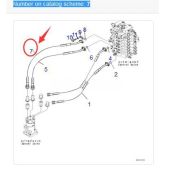 Komatsu 1450MM Hose 208-62-71150 Compatible for Komatsu PC550LC-8 PC450LC-8 PC450LC-7 PC450-8 PC450-7 PC400LC-8 PC400LC-7 PC400-7 Excavator
