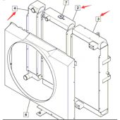 JCB For JCB Excavator JS360 Hydraulic Oil Cooler ASS'Y 332/H8297