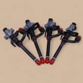John Deere 4PCS Pencil Fuel Injector RE507766 RE531436 38416 Compatible for John Deere 4045D 4045T 6068D 3215 3220 6715 6020 6120 6220 6320 6420 6520 6620 6120L
