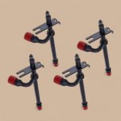 CASE 4 Pcs Fuel Injector A140828 20673 Compatible for CASE Engine 188 207 Loader 1845 1845S 450 450B 455B 480C Forklift 580C 584C 585C 586C