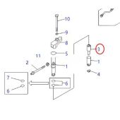 Komatsu 12 Pieces Fuel Injector Nozzles 6215-11-3620 Compatible for Komatsu Engine SDA12V140 SDA12V140E