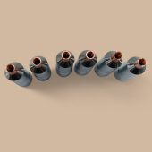 Hino 6PCS Injector Sleeve N481-11176-1190 Compatible for Hino Engine JO8C