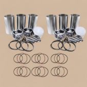 John Deere Piston Liner Kit DZ109764 RE543854 Compatible for John Deere 4045 6068 6090 Engine 750K 850K 160GLC 180GLC