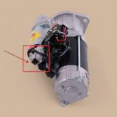 Isuzu 24V 9T Starter Motor Compatible for Komatsu 4D95 Isuzu 4BD1 4BD1T Engine New Holland E115SR E135SR E130 E200SR Kobelco SK200SR SK135SR John Deere 135C RTS Excavator